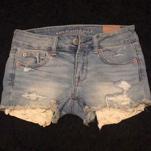 American Eagle Shortie Jean Shorts